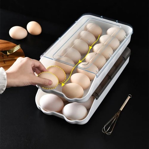Контейнер-лоток EGG TRAY для зберігання яєць, органайзер для холодильника на 14 яєць