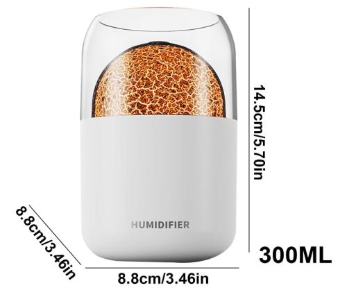 Аромадифузор-нічник «Лава» для дому й офісу — зволожувач повітря