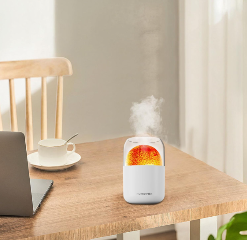 Аромадифузор-нічник «Лава» для дому й офісу — зволожувач повітря