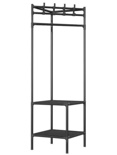 Кутова підлогова вішалка-стелаж Corner rack з поперечиною для вішалок у передпокій