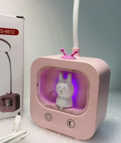 Настільна LED-лампа Teddy Bear з підсвічуванням і гнучкою ніжкою, акумуляторна