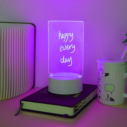 LED нічник‑планер з підсвіткою: багаторазова дошка для записів і нотаток