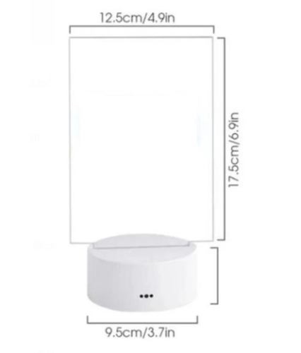 LED нічник‑планер з підсвіткою: багаторазова дошка для записів і нотаток