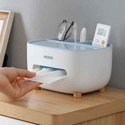 Настільний органайзер Ecoco Tissue: диспенсер для серветок і відсіки для аксесуарів