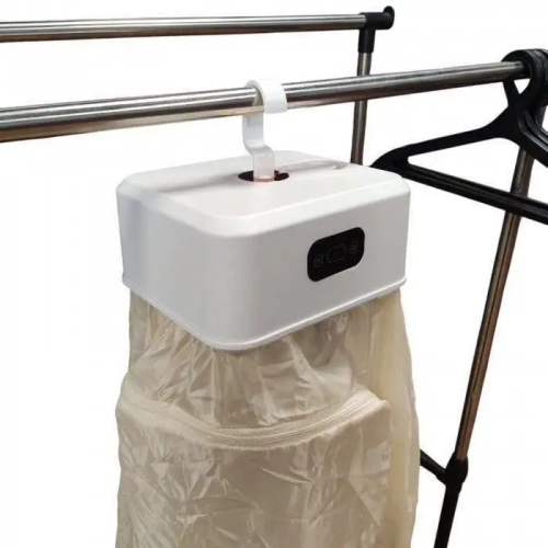 Портативна складна вертикальна електросушарка для одягу з таймером і захисним чохлом