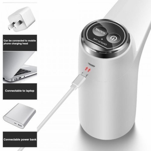 Акумуляторна електропомпа Elegant для бутля з водою, сенсорне керування, диспенсер