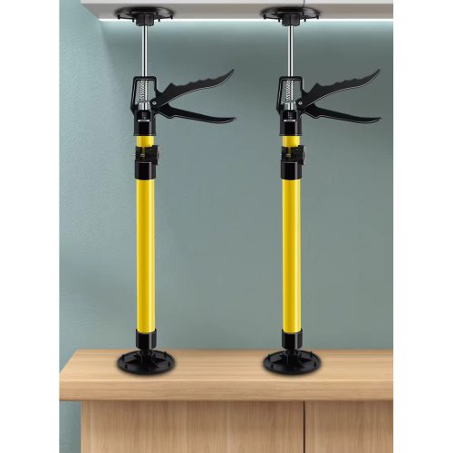 Телескопічна опора-домкрат до 40 кг для монтажу та встановлення меблів, нерж. сталь