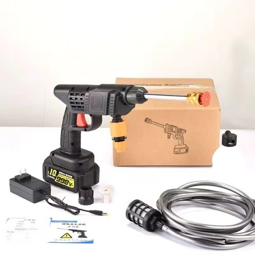 Бездротовий водяний пістолет високого тиску 2×48V, портативна автомийка для авто