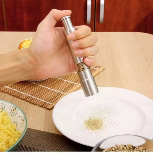 Ручний млин для солі та перцю XL-552 з нержавіючої сталі — подрібнювач спецій механічний