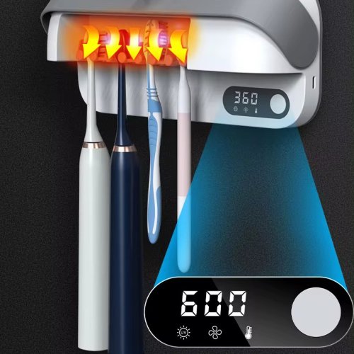 Тримач для зубних щіток з УФ-стерилізацією, дезінфікуюча UV-стойка Toothbrush rack