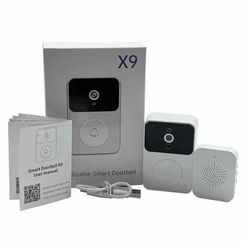 Бездротовий Wi‑Fi відеодзвінок Doorbell X9 з камерою, датчиком руху та домофоном