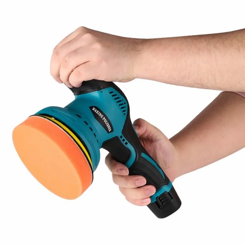 Бездротова полірувальна машинка YK49: акумуляторна ручна з насадками для шліфування й полірування