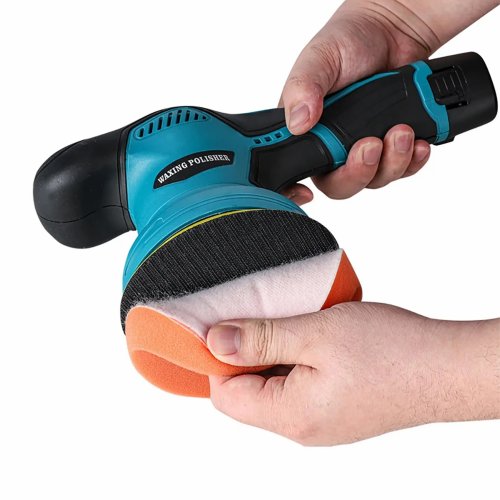 Бездротова полірувальна машинка YK49: акумуляторна ручна з насадками для шліфування й полірування
