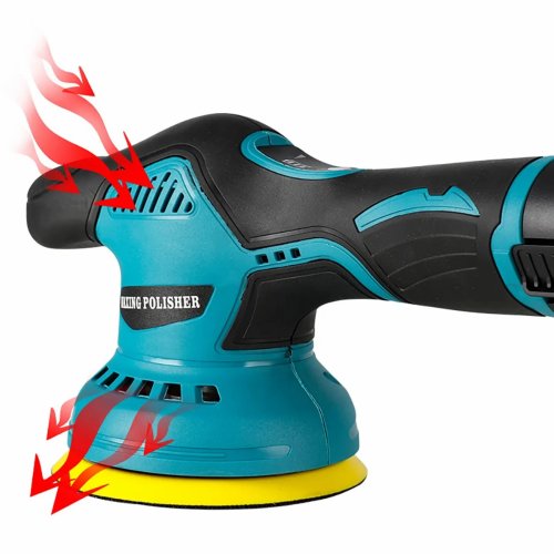 Бездротова полірувальна машинка YK49: акумуляторна ручна з насадками для шліфування й полірування