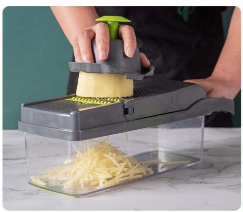 Мультислайсер Nicer Dicer 25-в-1: універсальна овочерізка-терка з контейнером, 25 предметів