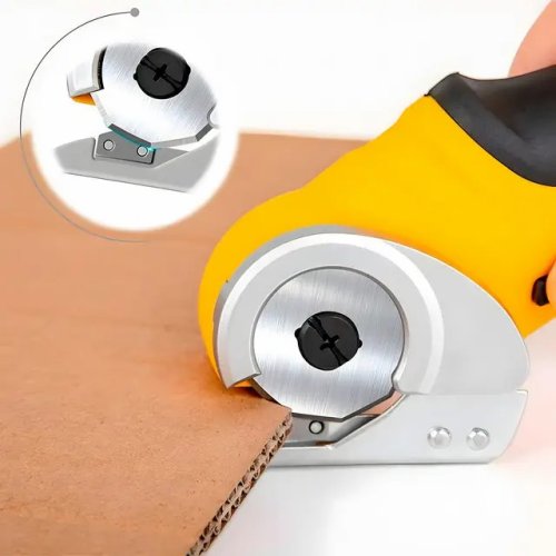 Акумуляторний міні різак MACE Plus: електроножиці-ніж для тканин, шкіри та ковроліну