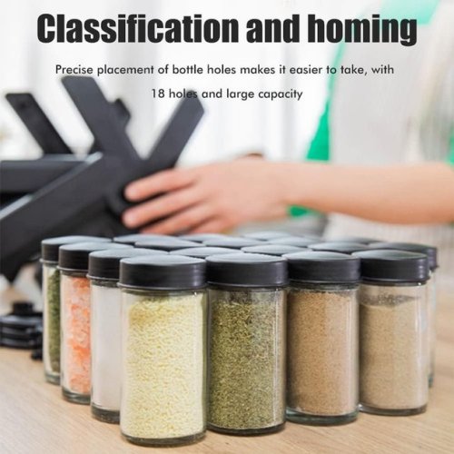 Карусель-органайзер для спецій 360° на 18 баночок — обертова підставка-спецiвниця для кухні