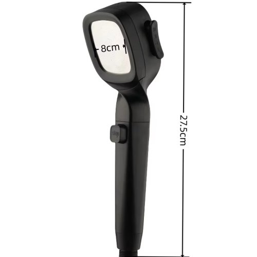 Насадка для душу Quadro: лійка високого тиску з фільтром, 4 режими, водозбереження