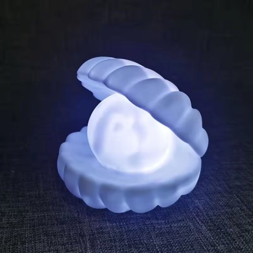 Нічник-черепашка Perl Light з перлиною, LED настільний бездротовий світильник з USB-зарядкою