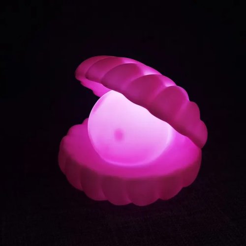 Нічник-черепашка Perl Light з перлиною, LED настільний бездротовий світильник з USB-зарядкою