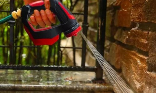 Пістолет-насадка на шланг Hydro Handle з піноутворювачем і бачком для мийних засобів, авто/прибирання