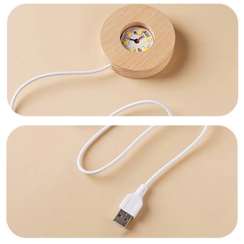 Декоративний 3D нічник-лампа «Галактика» кришталева куля 8 см, настільний світильник