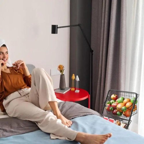 Металевий універсальний органайзер для кухні: кошик для овочів і фруктів / 08777