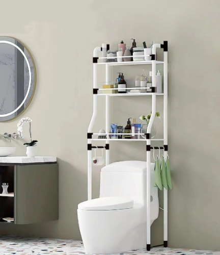Підлоговий стелаж-полиця над туалетом для ванної Stenson, стійка для зберігання приладдя