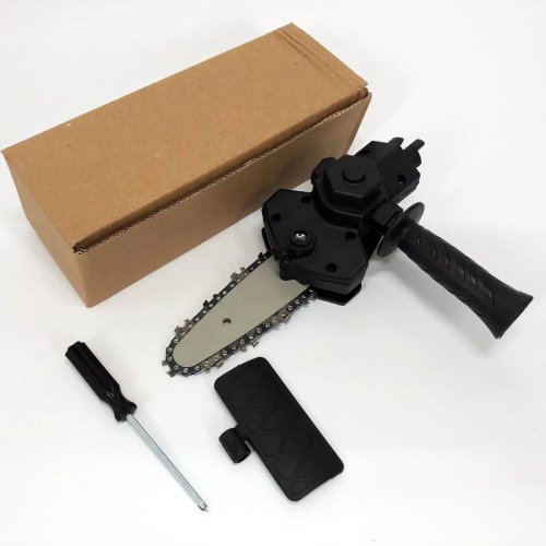 Ланцюгова насадка‑пила 4" для дриля/шуруповерта — універсальний адаптер для різання деревини