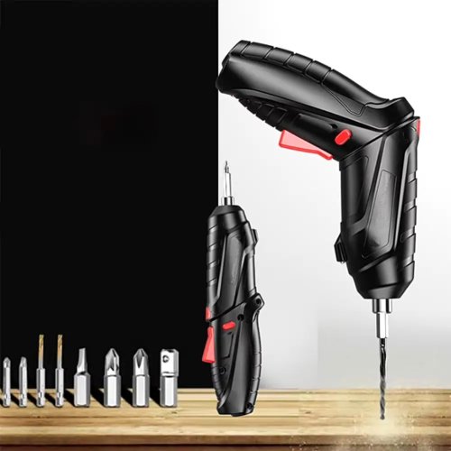 Кутовий акумуляторний міні-шуруповерт LY-83 47-в-1 у кейсі з LED-підсвіткою та бітами