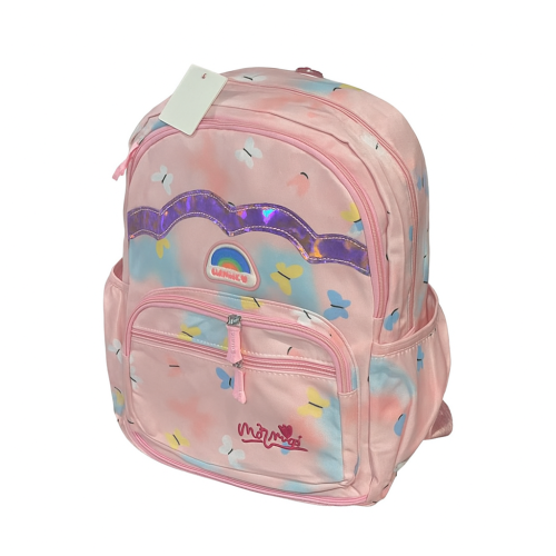 Дитячий шкільний рюкзак-портфель Rainbow NA-4 для дівчаток, рожевий, веселка