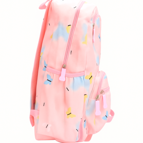 Дитячий шкільний рюкзак-портфель Rainbow NA-4 для дівчаток, рожевий, веселка
