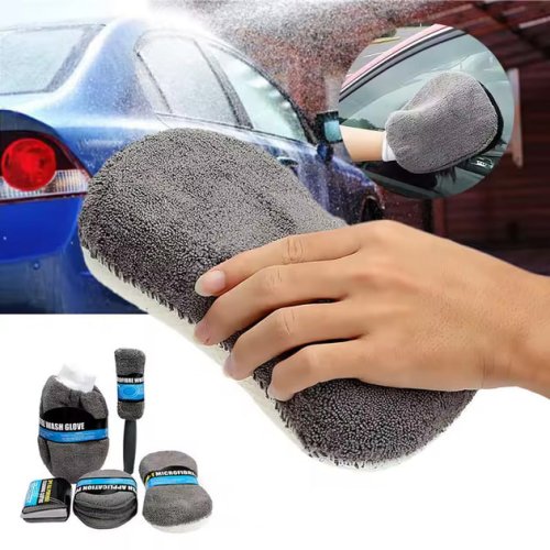 Набір рушників із мікрофібри 9-в-1 для миття авто — портативні серветки для комплексного догляду