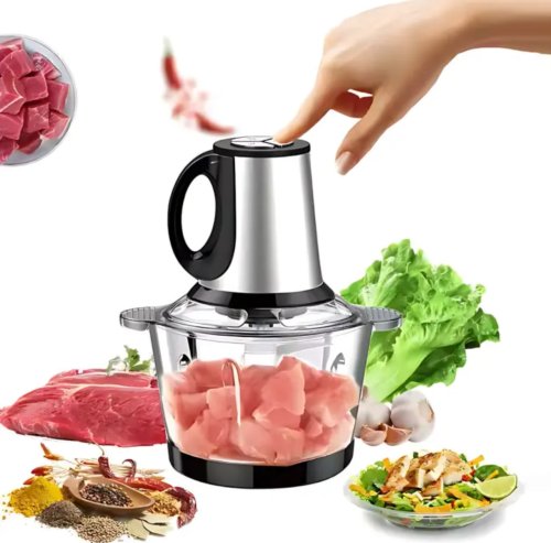 Електричний чоппер Hoffmans Electronics HM-8829 1800Вт, металева чаша 3,5 л, універсальний подрібнювач