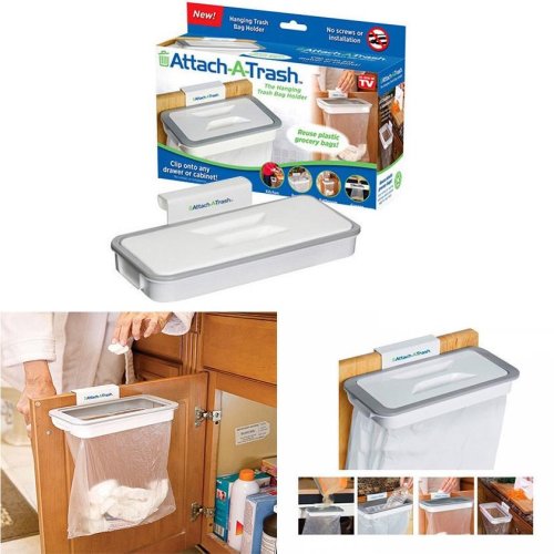 Підвісний тримач для сміттєвих пакетів Attach-A-Trash — навісний каркас для пакета