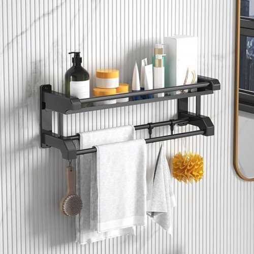 Полиця у ванну з нержавіючої сталі 105×20×22 см для рушників і аксесуарів