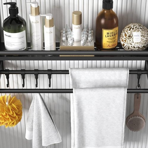 Полиця у ванну з нержавіючої сталі 105×20×22 см для рушників і аксесуарів