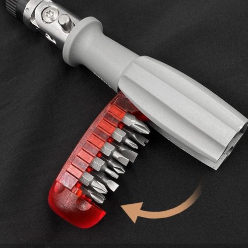 Кутова викрутка-тріскачка 11-в-1 (храповий механізм), багатофункціональна