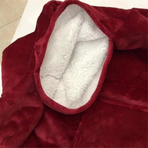 Плед-худі 3-в-1 унісекс Huggle Hoodie Blanket: тепла толстовка з капюшоном і рукавами, ковдра-халат