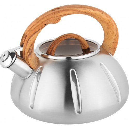 Чайник Unique UN-5303 3 л з нержавіючої сталі з нейлоновою ручкою та свистком