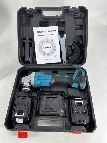 Акумуляторна кутова шліфмашина (болгарка) 48V 125 мм, безщіткова, професійна, 2 акумулятори