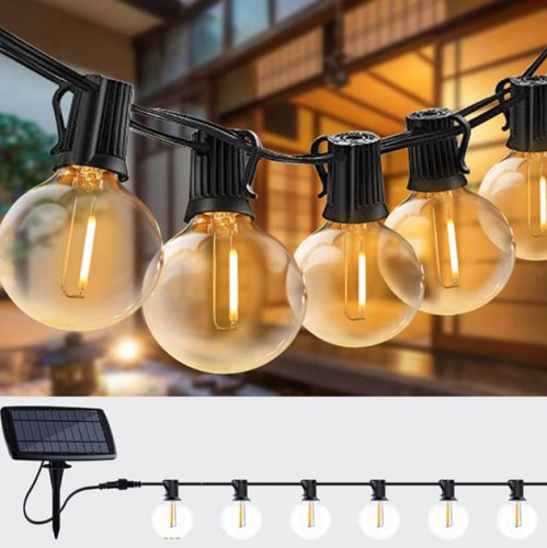 Вулична декоративна гірлянда 7,6 м, 25 LED G-40 HA-90 для дому та тераси