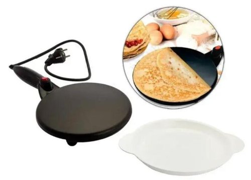 Електроблинниця Crepe Maker — сковорода для млинців з антипригарним покриттям