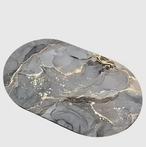 Килимок для ванної та дому «Мармур» суперпоглинаючий, антиковзний, 38×58 см