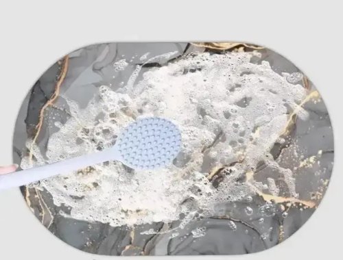 Килимок для ванної та дому «Мармур» суперпоглинаючий, антиковзний, 38×58 см