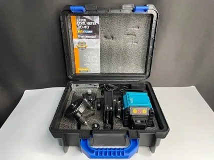 Лазерний нівелір 4D Level 40-43, професійний зелений рівень 360° для будівництва й ремонту