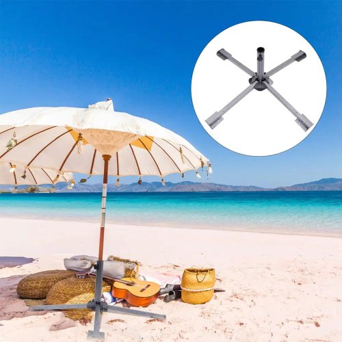 Металева підставка під парасолю Ø3,5 см — складна хрестовина для торгової парасолі