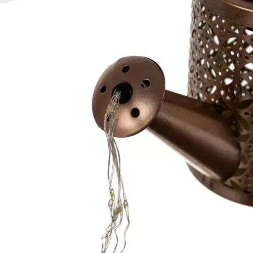 Садовий світильник-лійка на сонячній батареї з багатокольоровим підсвічуванням