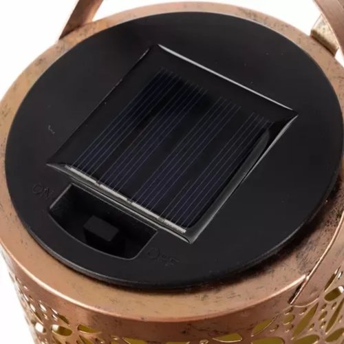 Садовий світильник-лійка на сонячній батареї з багатокольоровим підсвічуванням