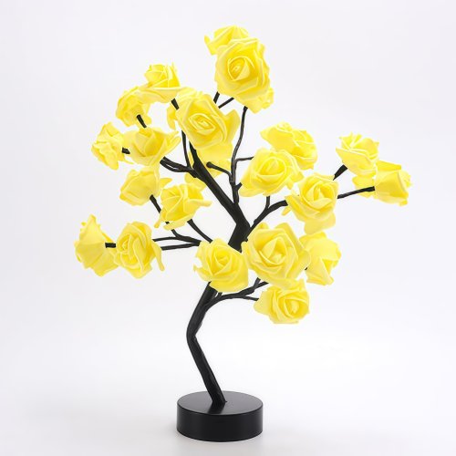 Декоративний LED-світильник «Дерево з трояндами», 33 см